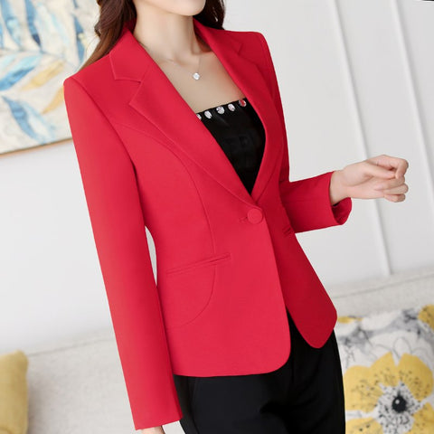 Spring Autumn Jacket Blazer Women Slim Long Sleeve Small Suit Jacket Plus Size 5XL Blazer Feminino Women's Jacket Coats parka
