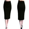 Spring&Autumn Formal Office Ladies OL Pencil Slim High Waist Skirts Female Elegant Solid Knee-length Skirts 5 Color