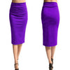 Spring&Autumn Formal Office Ladies OL Pencil Slim High Waist Skirts Female Elegant Solid Knee-length Skirts 5 Color