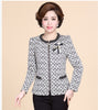 Spring Autumn New Plus Size 5XL Middle-Aged Women'S Jacket O-Neck Long-Sleeved  Fashion High Quality Zipper Female Jacket Q679