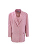 Spring Autumn Women Clothes Sweet Pink Blazers  Loose Sexy Suit Jacket Female Streetwear Outwear Abrigos