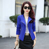 Spring Autumn New Women High quality Short Suit Coat Solid color Long sleeve Coat Fashion Professional Slim Large size Coat F985