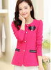 Spring Autumn New Women Suit Coat Long sleeve Round neck Single-breasted Suit Work Get-together Slim Large size L-5XL Suit F949