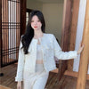 Spring Autumn O-Neck Women White Tweed Jacket Korean Short Single Breasted Fringe Short Coat Ladies Outerwear Thin H2322