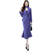 Spring Autumn Plaid Belt Blazers Sets V Neck Jacket & Pencil Skirt Vintage 2 Pieces Skirt Suits Female Office Ladies Blazer Suit