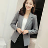 Spring Autumn Single Button Women Short Suit Blazer Jacket Female Slim Soft Solid Color Office Lady Work Business Formal Wear