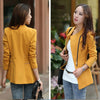 Spring Autumn Slim Women Blazer Coat 2022 Casual Long Sleeve Zipper Suit Jacket Female Blazers Jaqueta Feminina Outwear Okd111