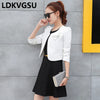 Spring Autumn Small Suit Female 2023 Thin Temperament Slim Outside Cardigan Ultra Short Long-Sleeved Blazers Is1673
