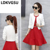 Spring Autumn Small Suit Female 2023 Thin Temperament Slim Outside Cardigan Ultra Short Long-Sleeved Blazers Is1673