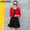 Spring Autumn Small Suit Female 2023 Thin Temperament Slim Outside Cardigan Ultra Short Long-Sleeved Blazers Is1673