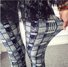 Spring Autumn Wear Brushed Printed leggings Floral Elepant Plaid Ankle Length Stretchy female Casual Trousers