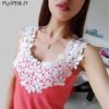 Spring Autumn Winter Women's crochet lace shirt blouse slim casual tops tees for women clothing Camisas Blusas 1pcs/lot  DS071