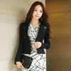 Spring Autumn Women Blazer White Mesh Bordered Ruffled Slim Single Button Short Blazer Long Sleeve Jacket Coat Outwear C91591