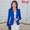 Spring Autumn Women Blazers And Jackets Suit Single Button Blaser Female Ladies Blazer Femme White/Black/Pink/Blue