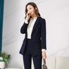 Spring Autumn Women Navy Blue Blazer And Jackets Chic Casual Office Suit Coat Ladies Elegant Outwear