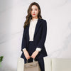 Spring Autumn Women Navy Blue Blazer And Jackets Chic Casual Office Suit Coat Ladies Elegant Outwear
