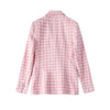 Spring Autumn Women Office Jacket Ornate Button Tweed Woolen Coats Female Casual Pink Thick Blazers Outerwear Clothing