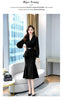 Spring Autumn Women Office Lady Outfits Femenino Belt Blazer Jacket Coat + Pencil Skirt Suits 2 Piece Set Female Vintage Sets