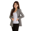 Spring Autumn Women Plus Size Plaid Blazers Ladies Long Sleeve Casual Female Turn-Down Outerwear