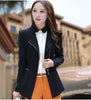 Spring Autumn Women 's Long sleeve Blazers Zipper Slim Candy-Color jackets Suit For ladies Office Tops