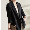 Spring Blazers Women Pockets Casual Korean Style Office Ladies Soft All-match Double Breasted Autumn Clothing Streetwear Daily