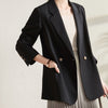 Spring Blazers Women Pockets Casual Korean Style Office Ladies Soft All-match Double Breasted Autumn Clothing Streetwear Daily