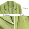 Spring Blazers Women Solid Loose Double Breasted Korean Style Office Ladies Design Simple Leisure Streetwear Temperament Autumn