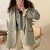 Spring Blazers Womens Simple Youth Ins Daily All-match Double Breasted Leisure Elegant S-3XL Trendy Clothing Ulzzang Female Chic