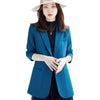 Spring Blue Blazer Women Slim Elegant Casual High-Quality Female Suit Jacket Autumn Career Female Jacket Office Lady Top