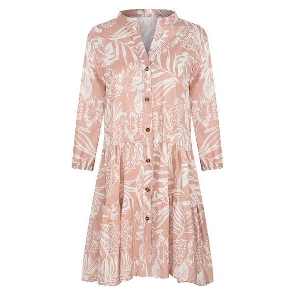 Spring Dresses for Women 2023 Waist Party Dress Bow A-line Women Butterfly Sleeve Flower Print Floral Boho Dress Female