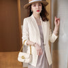 Spring Fall Casual Women Blazer and Jacket Blue Office Ladies Female Work Uniform Business Clothes 2023 Styles