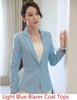 Spring Fall Novelty Green Slim Formal Blazer Women Outerwear Jackets Office Uniform Designs Female Blaser  Styles Tops