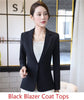 Spring Fall Novelty Green Slim Formal Blazer Women Outerwear Jackets Office Uniform Designs Female Blaser  Styles Tops