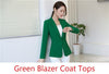 Spring Fall Novelty Green Slim Formal Blazer Women Outerwear Jackets Office Uniform Designs Female Blaser  Styles Tops