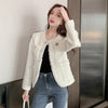Spring Women  Tassel Tweed Suit Coat Ladies Casual Autumn Elegant Gentle Female Top Outerwear