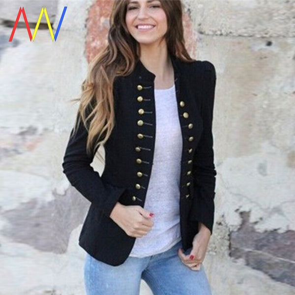 Spring Women Blazer Double Breasted Coat Slim Long Sleeve Elegant Female Suit Jacket Office Ladies Blazer Plus Size