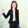 Spring Women Slim Blazer Jacket Female Coat Elegant Office Ladies Suit Casual Single Button Short Blazers Outerwear W923