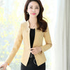 Spring Women Slim Blazer Jacket Female Coat Elegant Office Ladies Suit Casual Single Button Short Blazers Outerwear W923