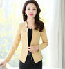 Spring Women Slim Blazer Jacket Female Coat Elegant Office Ladies Suit Casual Single Button Short Blazers Outerwear W923