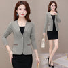 Spring Women Slim  Casual Jacket Long Sleeve One Button Suit Office Lady Work Wear Top Blazer Coat
