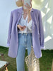 Spring Korean Style Loose Suit Jacket Women Long Sleeve Single Breasted Solid Color Lapel Office Lady Blazer Mujer Elegant