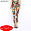 Spring National Ethnic Style Retro Graffiti Paintings Printing Flowers Trousers Printed High Elasticity Legging Buy 2 Get 1 Free