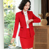 Spring Women Suits Formal Temperament Long Sleeve Slim Blazer and Skirt Office Ladies Business Work Wear