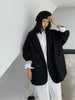 Spring Korean Jacket Female Long-sleeved Loose Casual Oversize Blazer Jacket Brown Beige Black Blazer Jacket