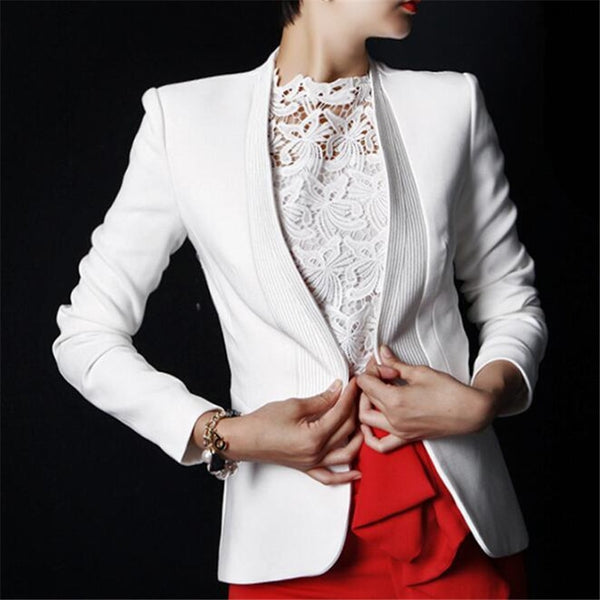 Spring  Style Women Blazer Coat 2022 New Ladies Blazers Work Wear Slim  Long Sleeve Short Suit Fashion Casual Jackets A3857