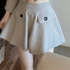 Spring Slimming Suit Fashionable Bow Suit Jacket+high Waist A Word Wide Leg Shorts skirts suit Two-piece Women