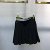 Spring/Summer 2022 high-waist all-match little black dress A-line skirt pleated skirt 0709