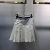 Spring/Summer 2022 high-waist all-match little black dress A-line skirt pleated skirt 0709