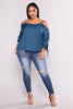 Spring Summer Autumn Plus Size Casual Women Hole Jeans Pant Slim Stretch Cotton Denim Trousers for woman Blue 4xl 5xl 6xl 7xl