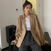 Spring Summer Korean Style Long-sleeved Thin Suit Fashionable Female Plus Size Mid-length Blazers Women's Suit Casual Jacket